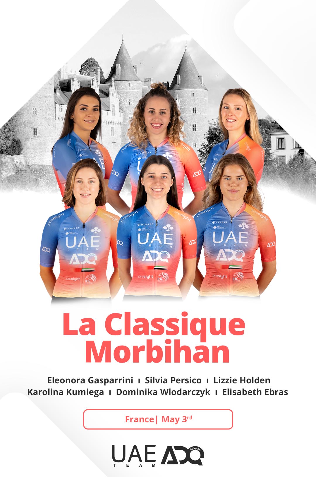 UAE Team ADQ for the two races in Morbihan